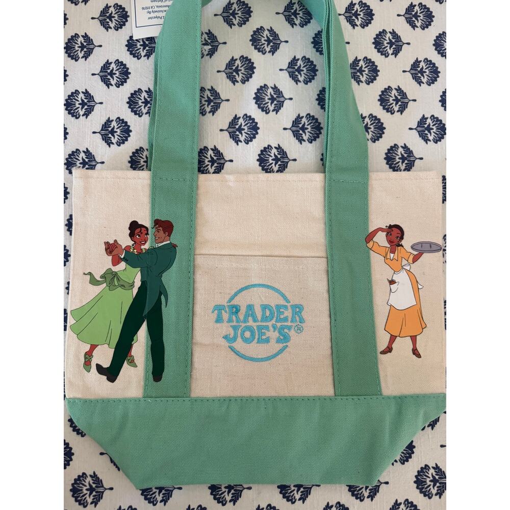 Disney Tiana Louis Double Sided Custom Made Trader Joes Mini Tote